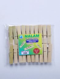 Bamboo wooden dress clip