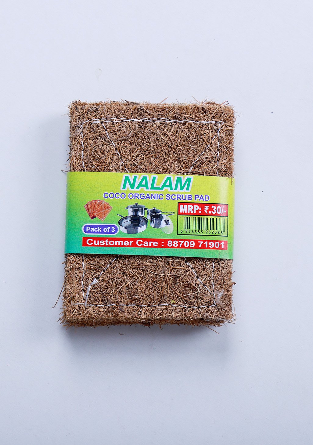 Cocount coir vessles clean scrub ( pack of 3)