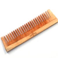 Neem wooden comb wide teeth