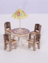 Wooden dining table set toys