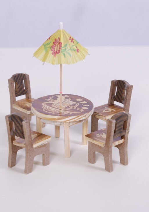 Wooden dining table set toys