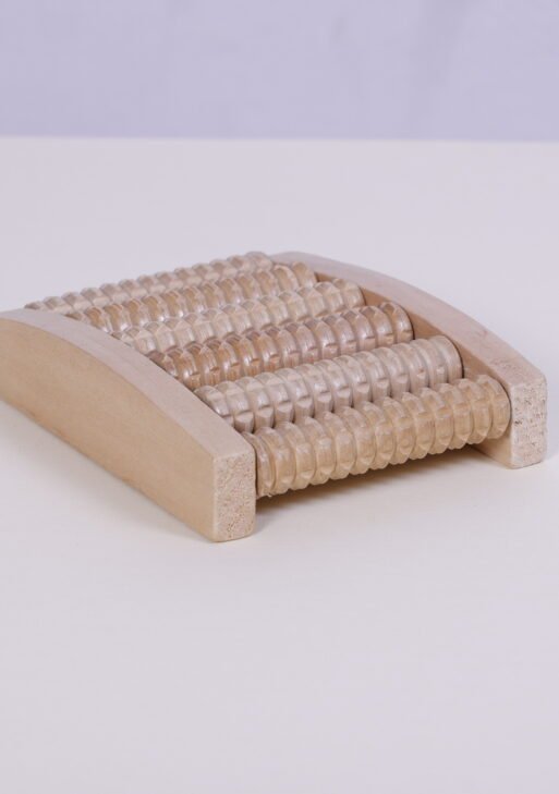 Wooden foot massage roller