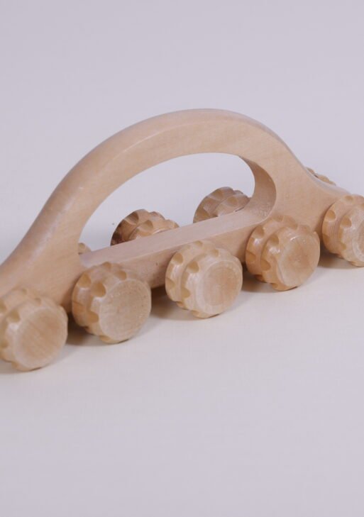 Wooden body massage with ten roller