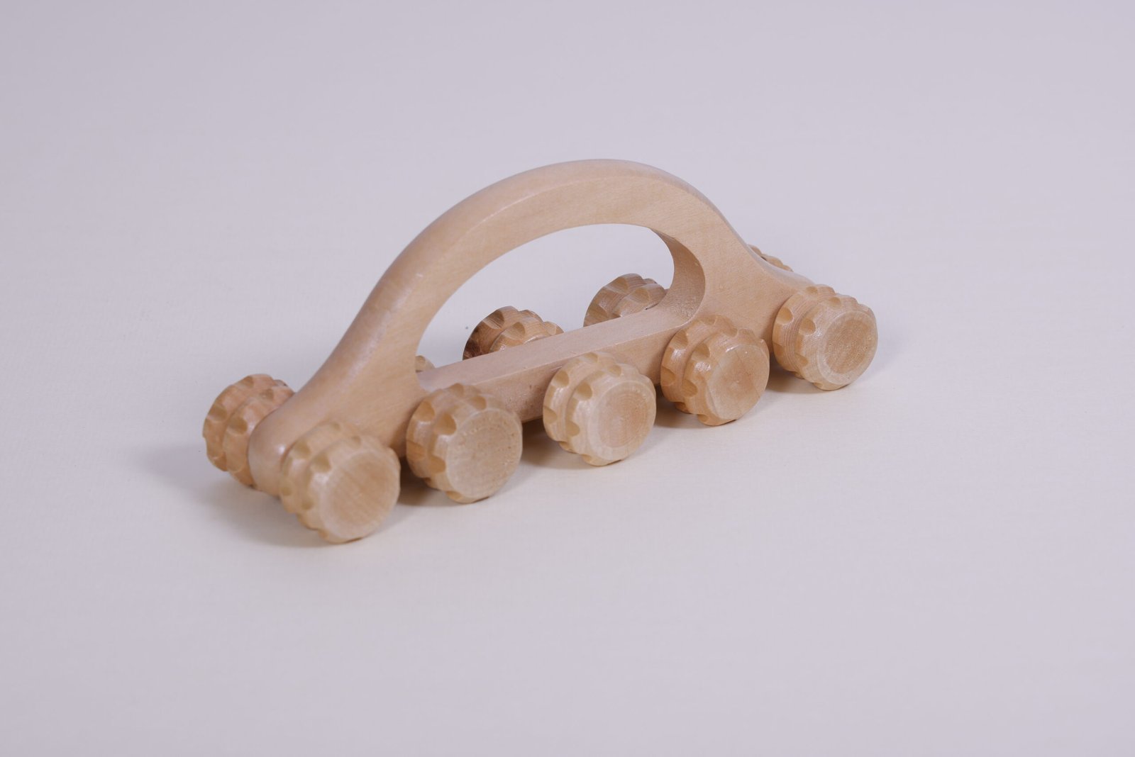 Wooden body massage with ten roller