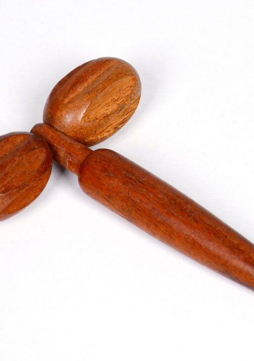 Wooden neck massage instrument