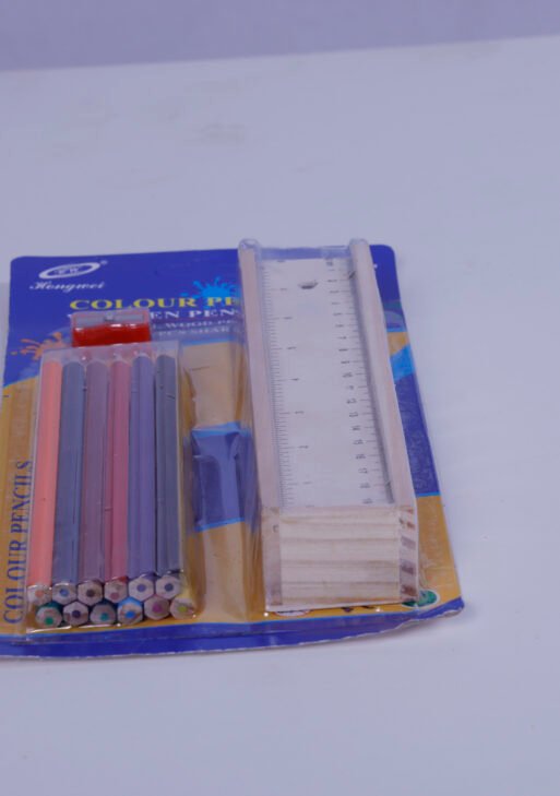 Wooden color pencil with wooden box