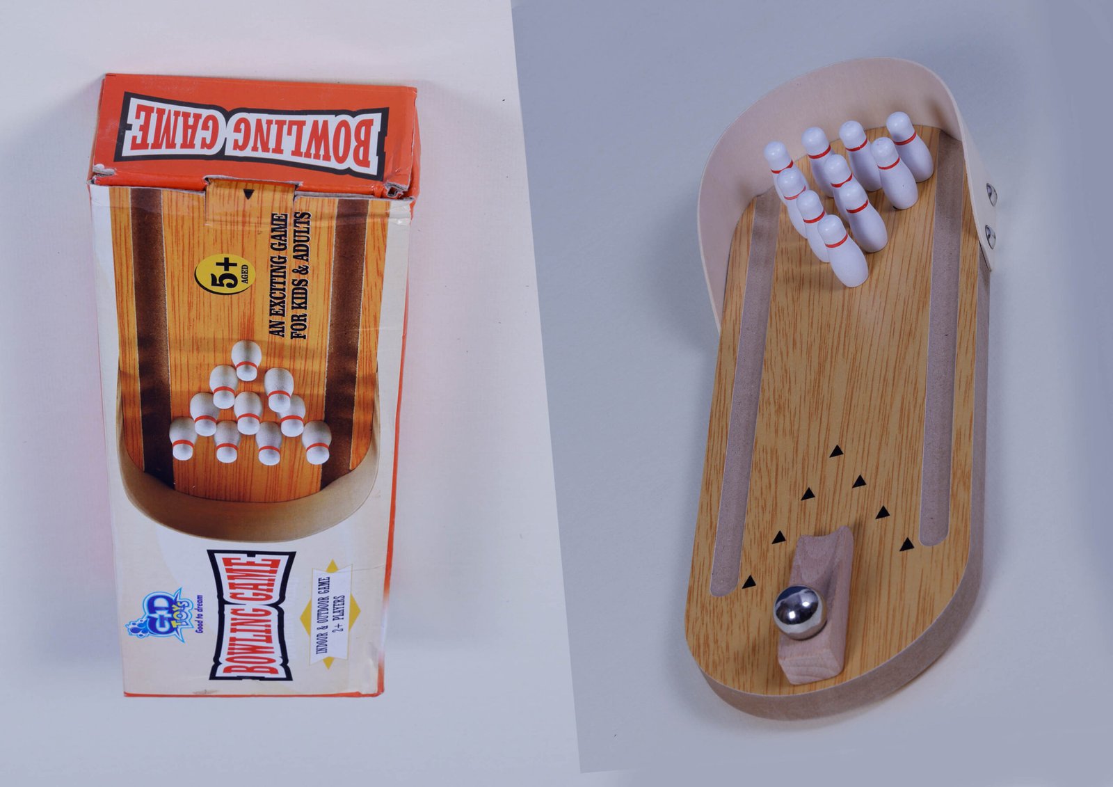 Wooden Concentration Bowling Game