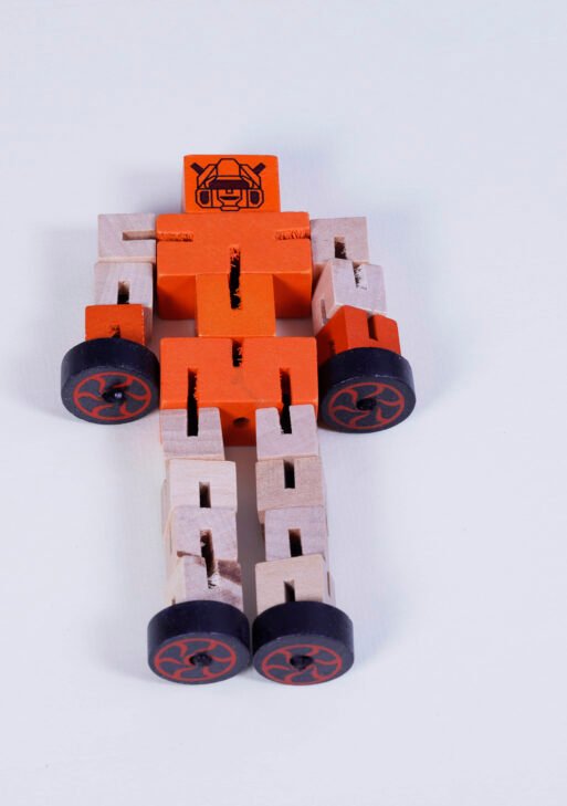 Wooden Robot Puzzle Match Toys