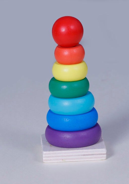 Wooden Color Ring Toys