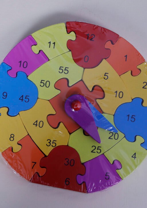 Wooden Puzzle Clock Concentration Toys