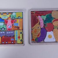 Wooden  Multithings Puzzle Match Concentration  Toys