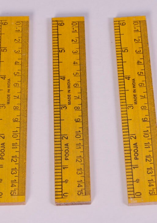 Wooden Half Feet Yelloe Rule Scale