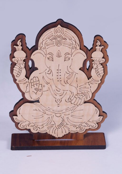 Wooden Vinayagar Photo
