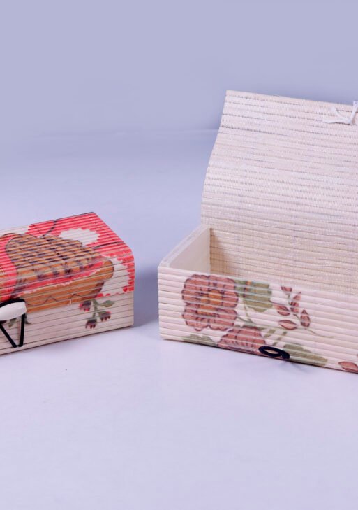 Bamboo stud And Ring Jewel Box