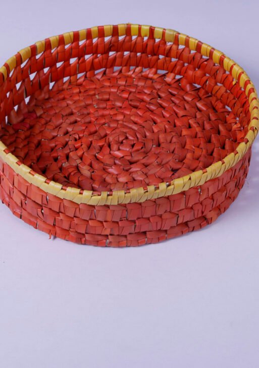 Palm Leaf Round Multipurpose Tray