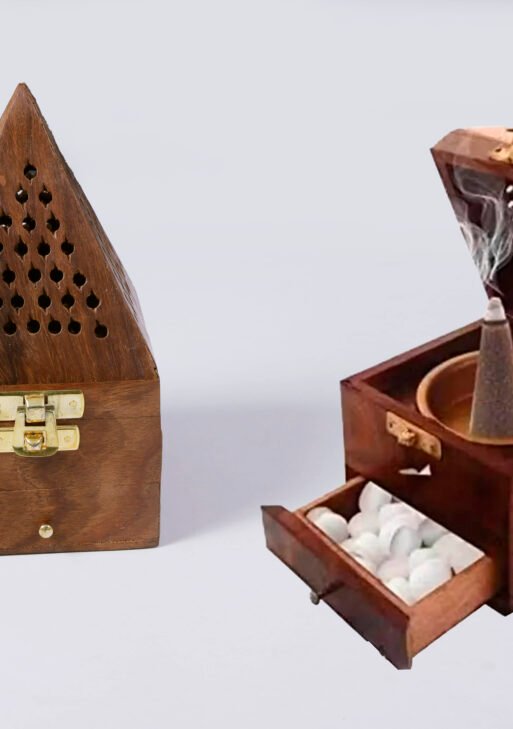 Wooden Sampirani Stand With Drawer