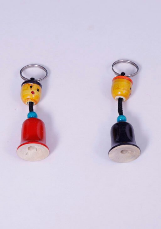 Wooden Bell Key Chain