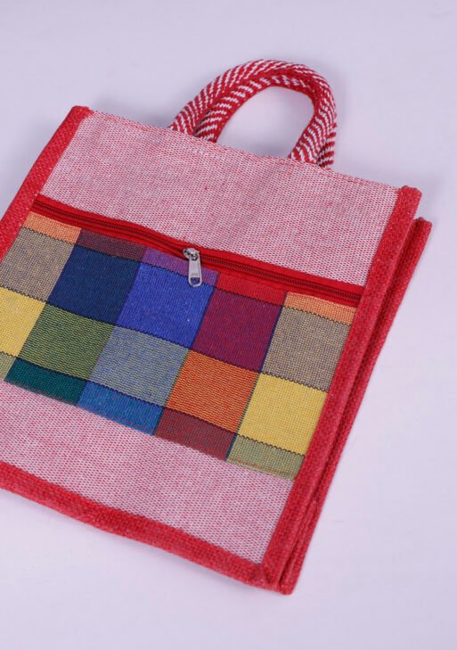 Jute Bag With Double Zip