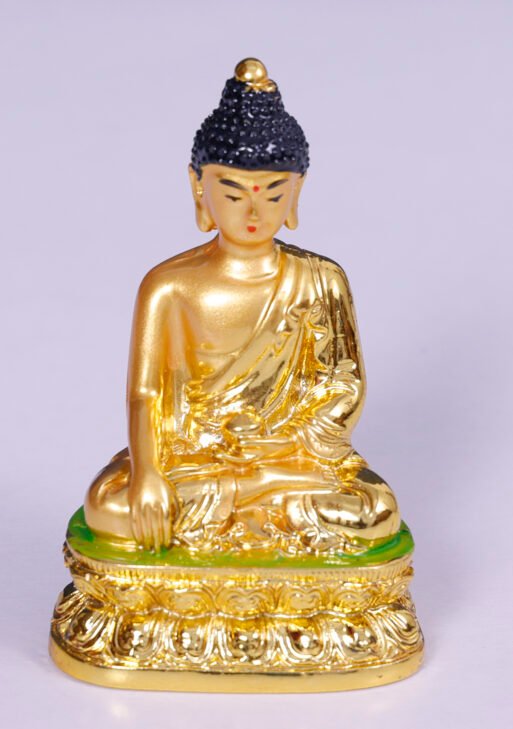 Gold Metal Small Buddha Statue