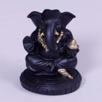 God  Vinayagar Small Black Stone Statue