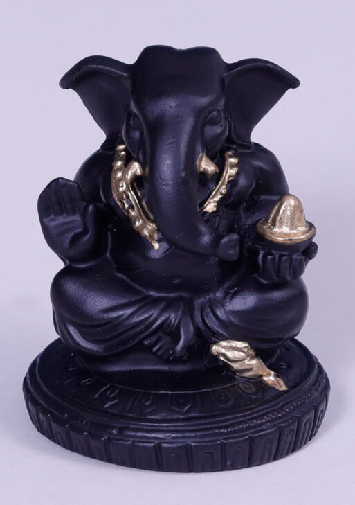 God  Vinayagar Small Black Stone Statue