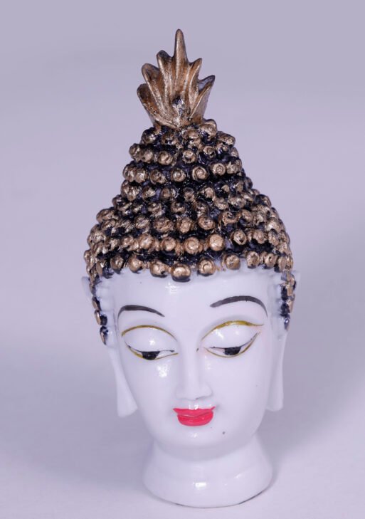 White Gold Buddha Statue