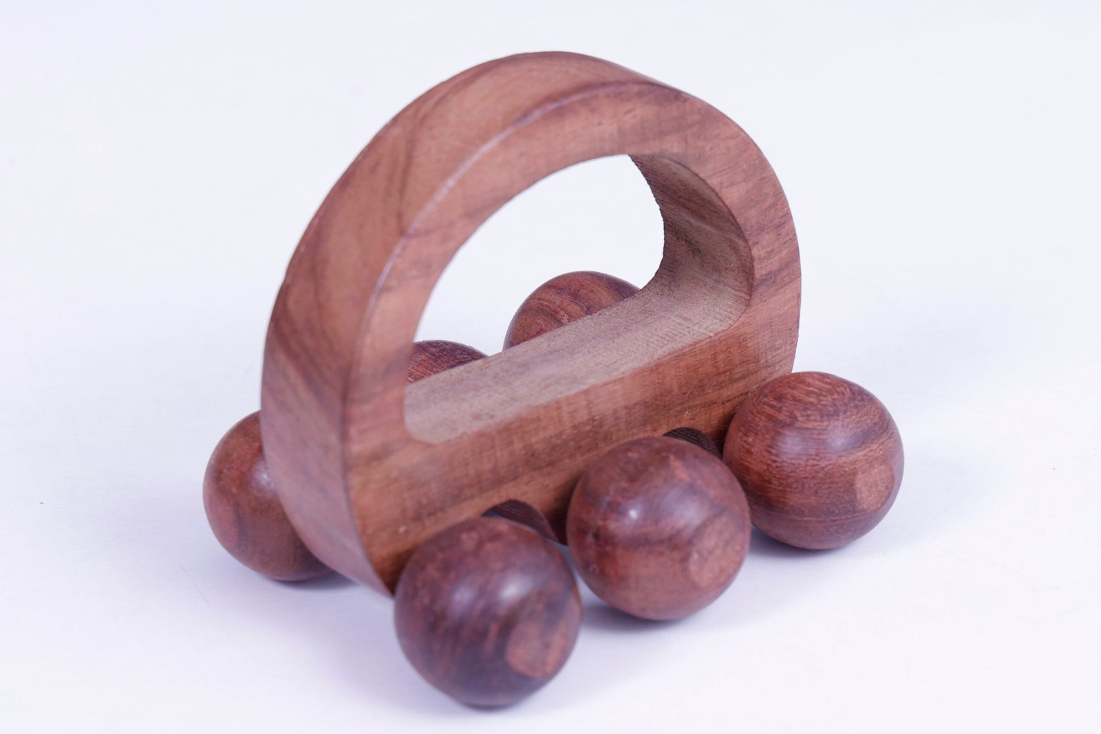 Wooden Six Ball Handle Massager