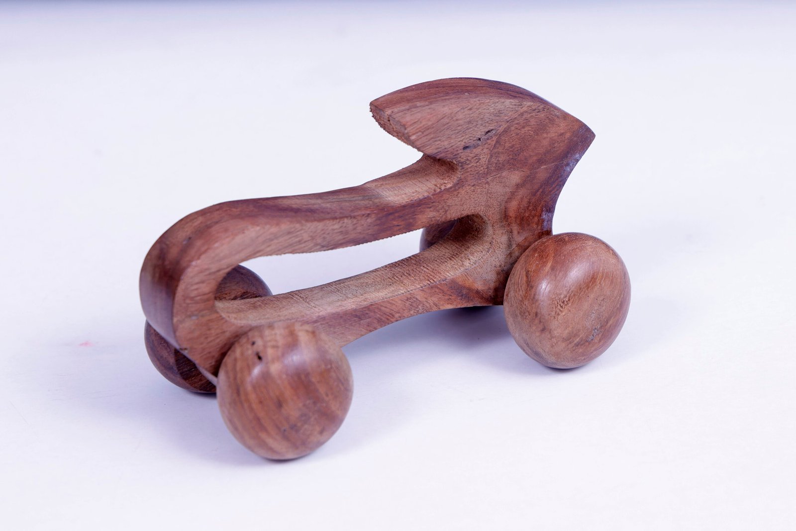 Wooden Four Roller Arrow Handle  Body Massager