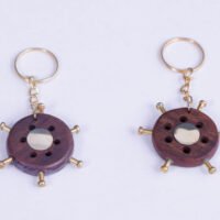 Wooden Star Key Chain