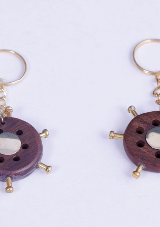 Wooden Star Key Chain