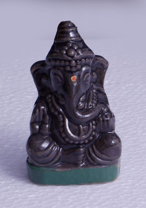 Ceramic Black Vinayagar Statue