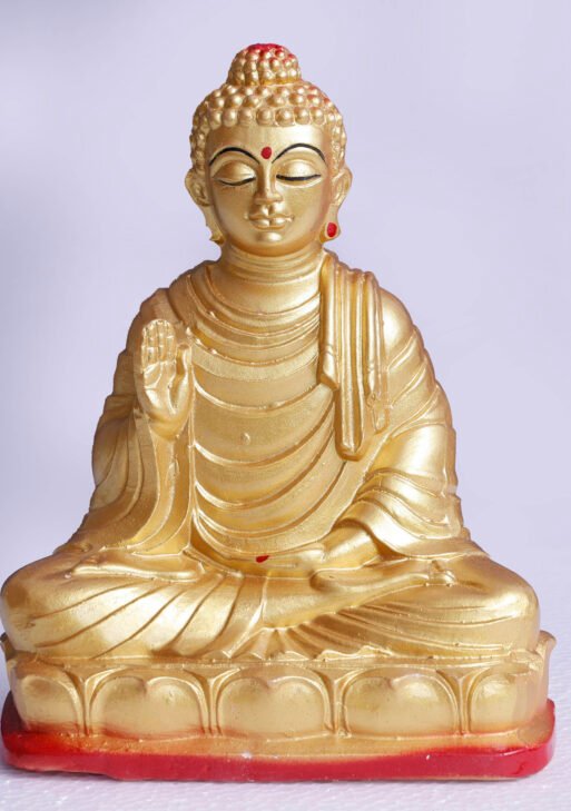 Ceramic Gold Large Buddha