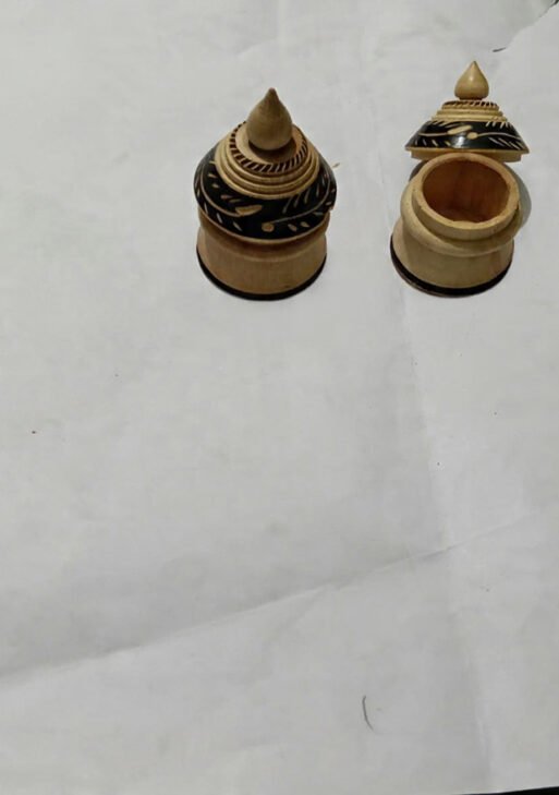 WOODEN MINI KUMKUM BOX