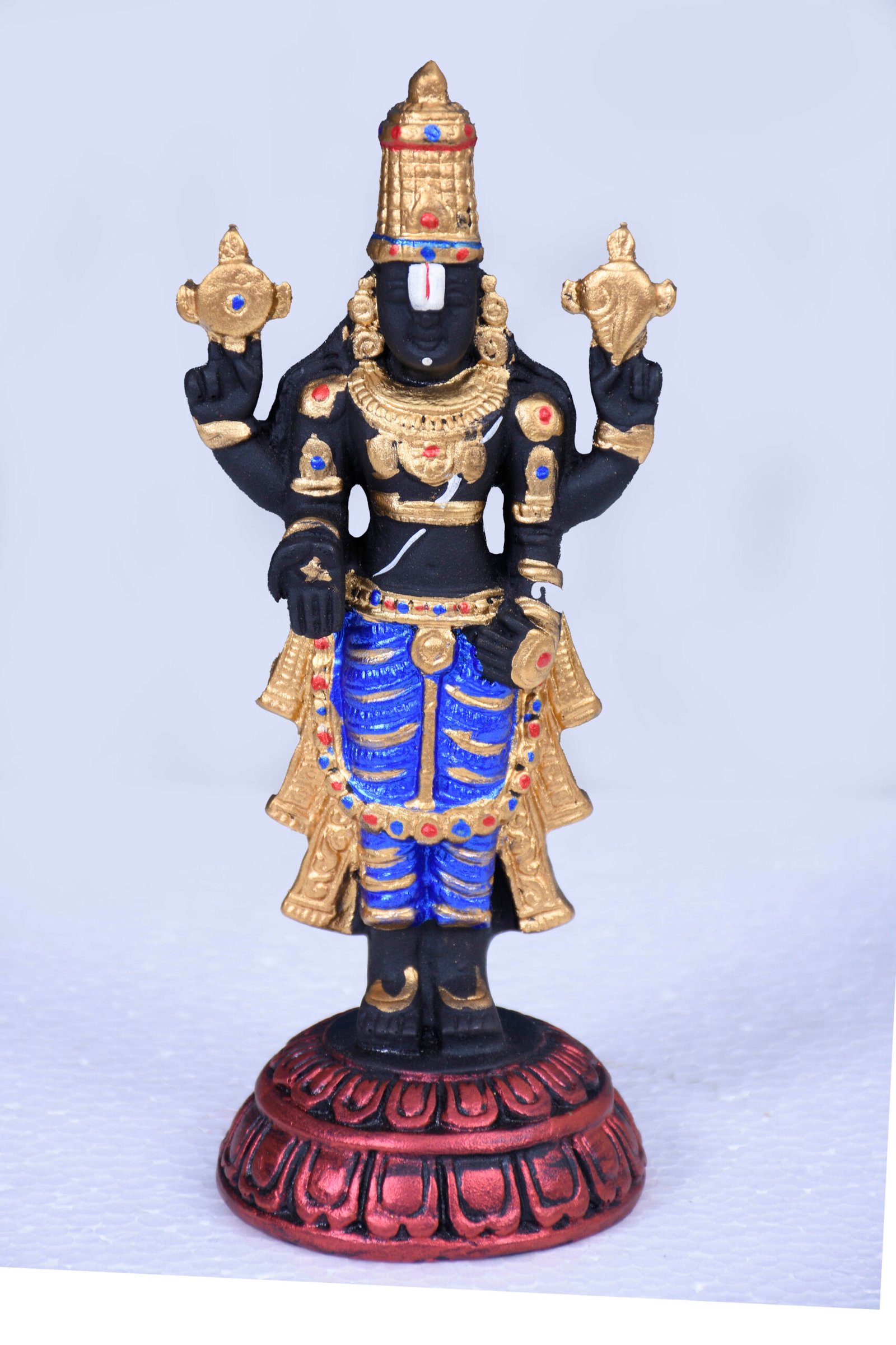STONE PERUMAL LARGE STATUE (BLUE)