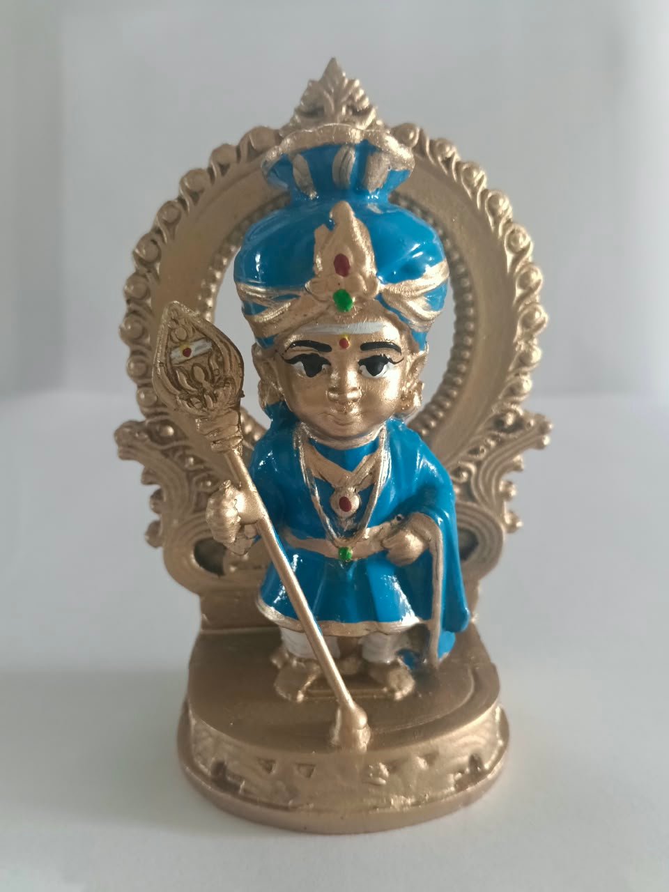 STONE BLUE BABY MURUGAN STATUE