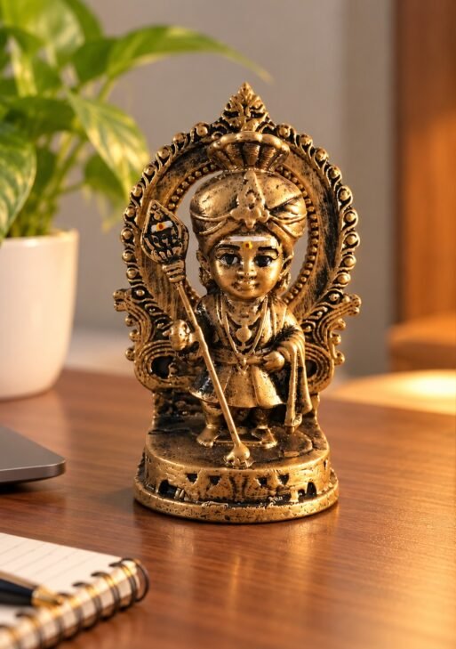 STONE ANTIQUE BABY MURUGAN STATUE