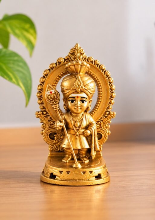 STONE GOLD BABY MURUGAN STATUE