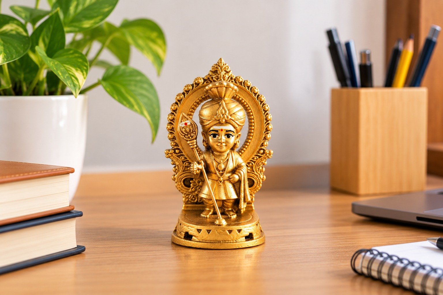 STONE GOLD BABY MURUGAN STATUE